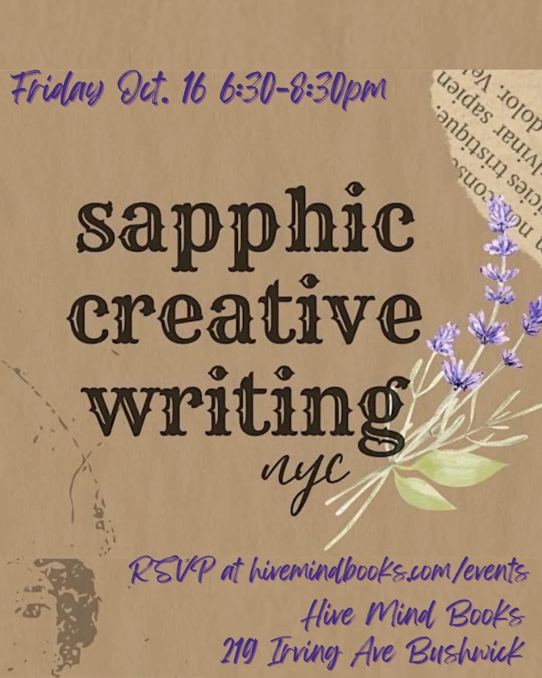 Sapphic Creative Writing