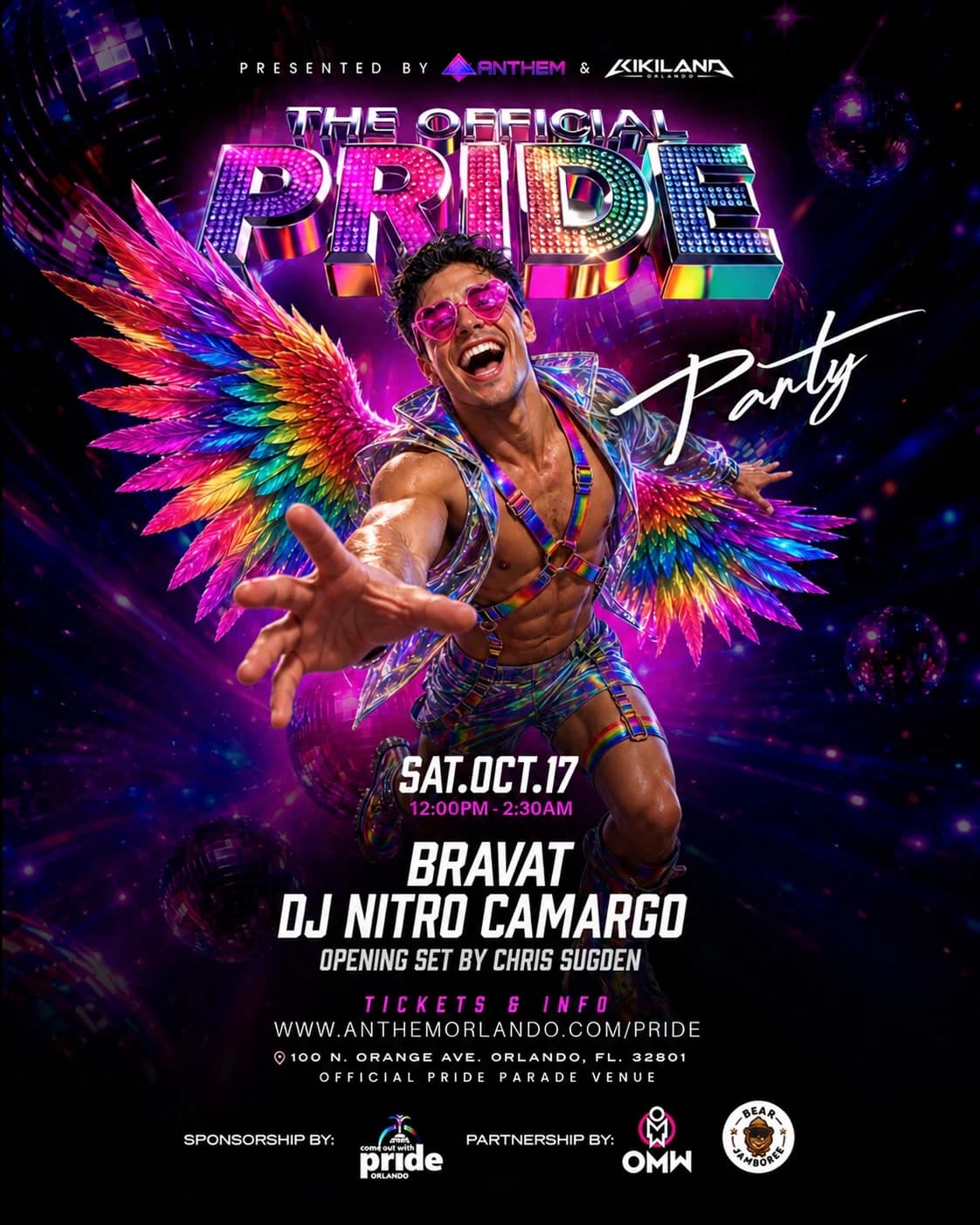 Orlando Pride Party with BRAVAT & DJ Nitro Camargo