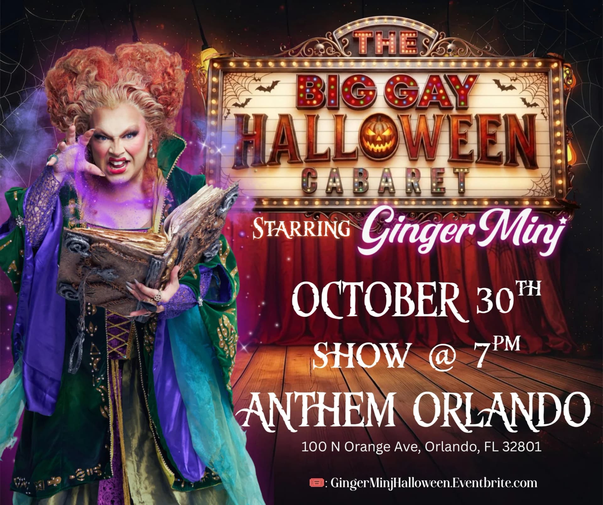 The Big Gay Halloween Cabaret Starring Ginger Minj