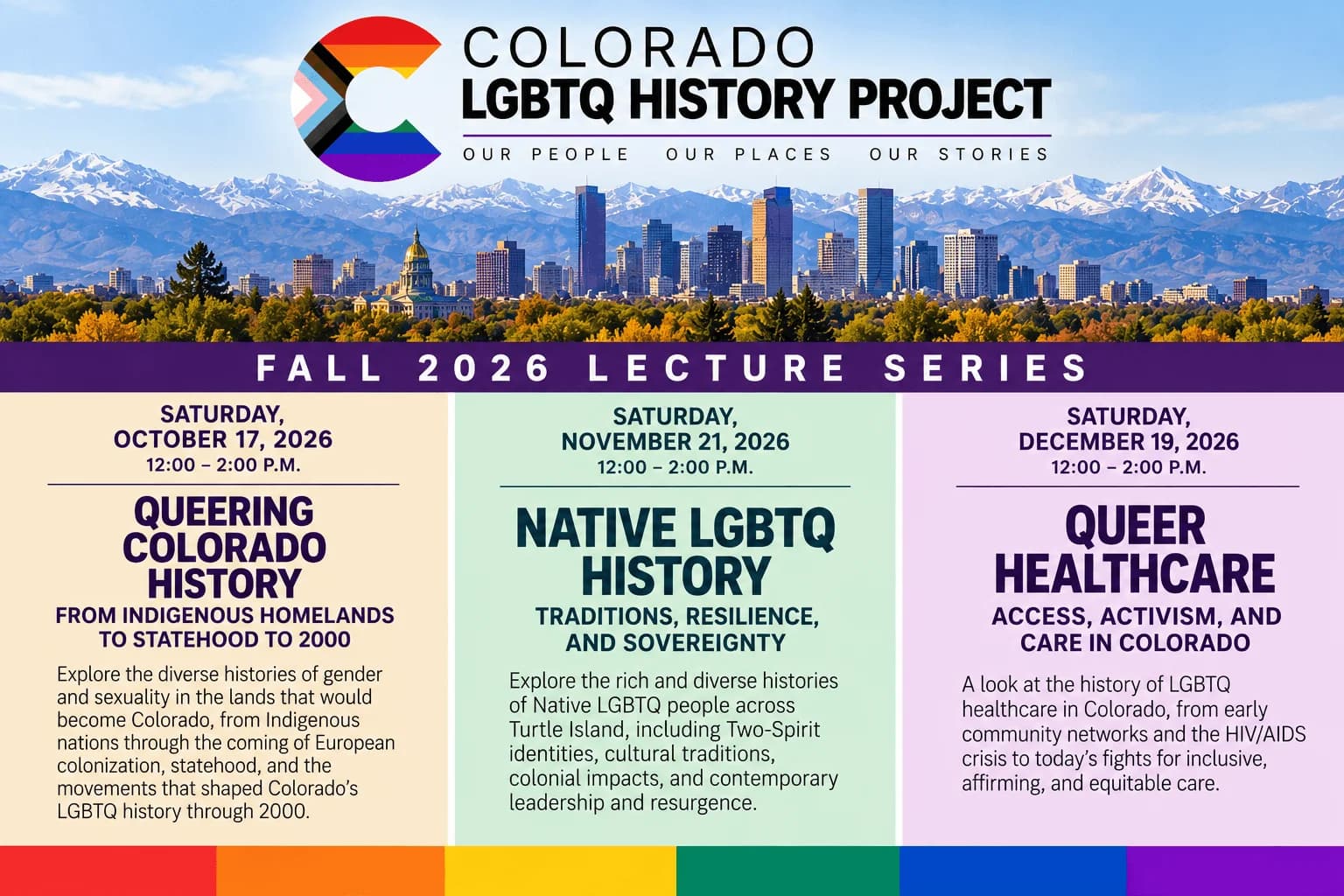 Lectures Over Colorado LGBTQ History: Part 1 & Part 2 (1500 to 1860 1860 to 2000)