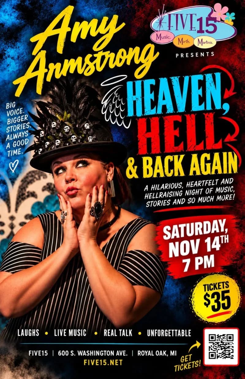 Amy Armstrong: Heaven Hell and Back Again! Live