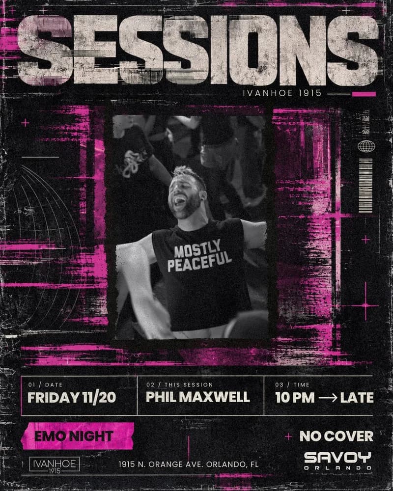 Sessions: Phil Maxwell Emo Night