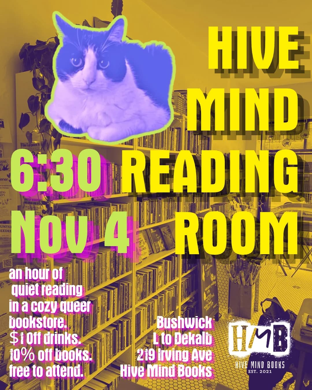 Hive Mind Reading Room: Silent Reading Night
