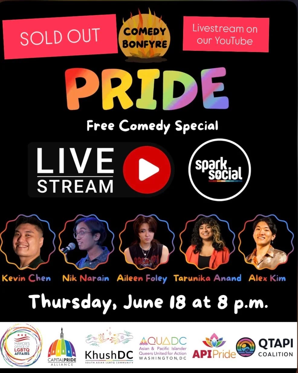 Comedy Bonfyre Pride Special