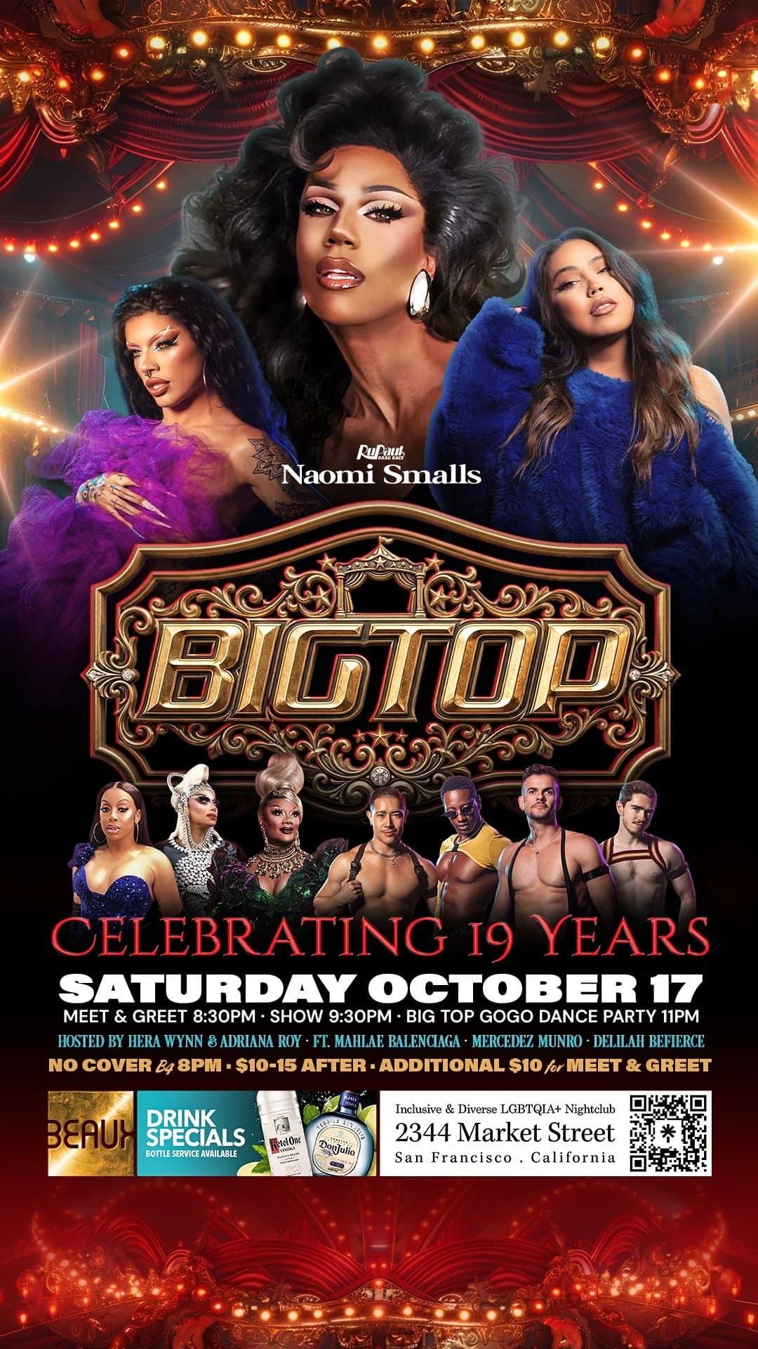Naomi Smalls @ Big Top 19 Year Anniversary