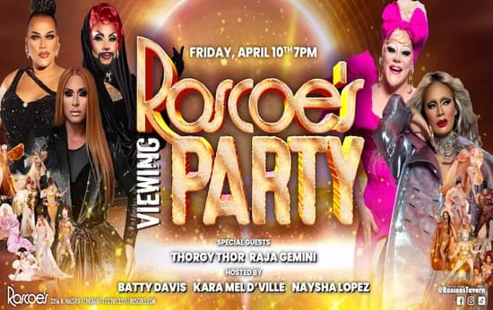 Roscoe's RuPaul's Drag Race Season 18 Viewing Party with Raja Gemini & Thorgy Thor