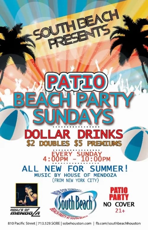 Sunday Funday Patio Beach Party